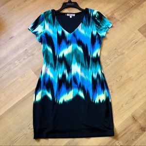 EUC Jennifer Lopez Lined Knit Dress